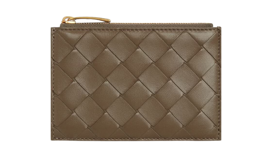 Intrecciato Zipped Card Case