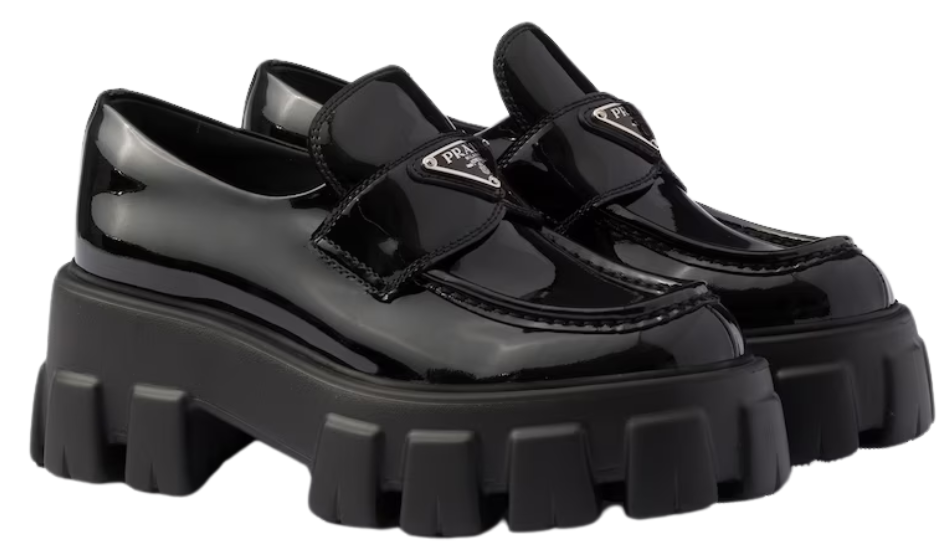 Monolith patent leather loafers