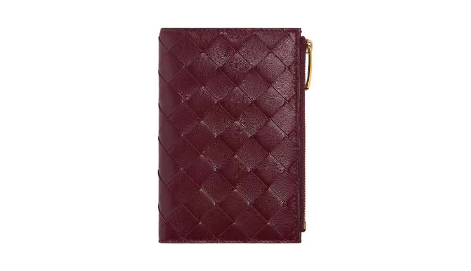 Medium Intrecciato Bi-Fold Zip Wallet
