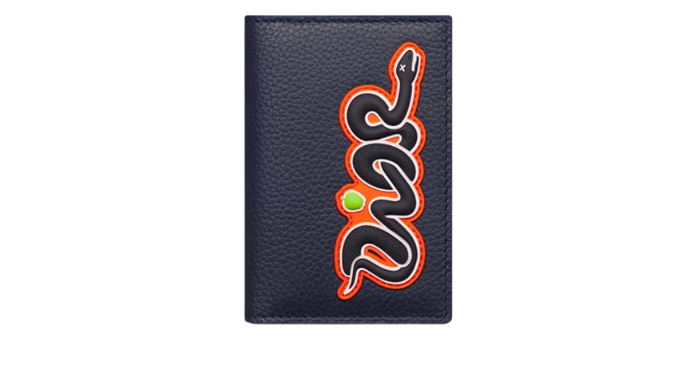 DIOR AND KAWS Vertical Bifold Card Holder