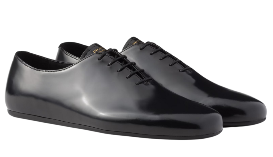 Brushed leather lace-ups