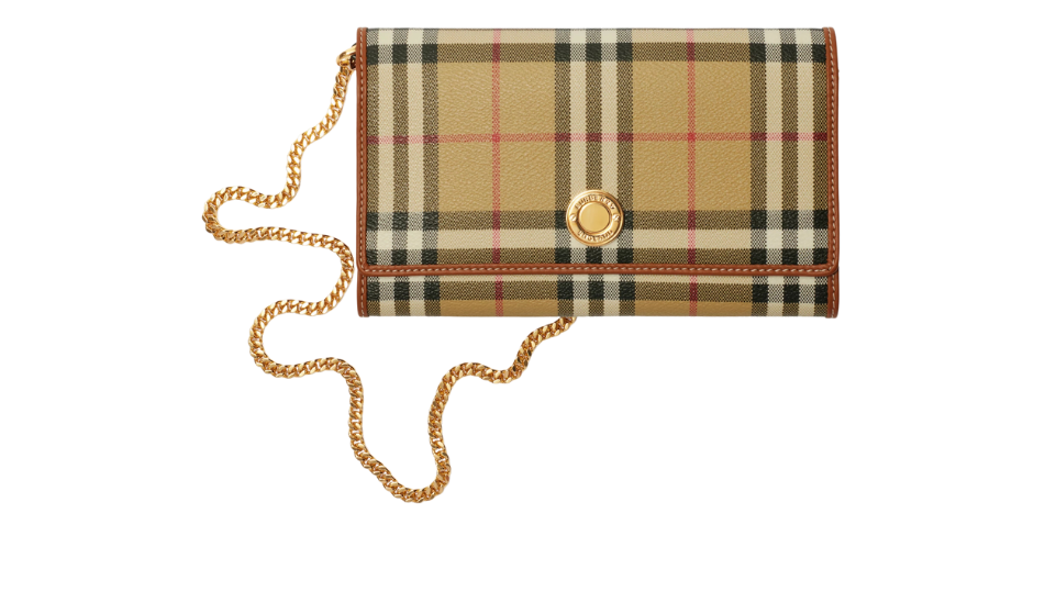 Check Chain Strap Wallet