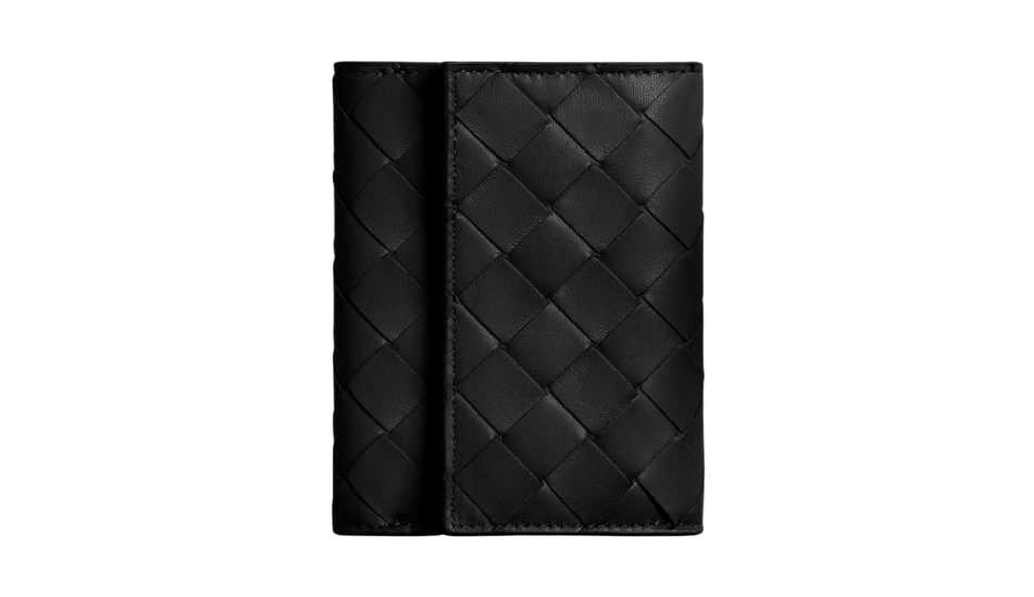 Intrecciato 15 Tri-Fold Zip Wallet