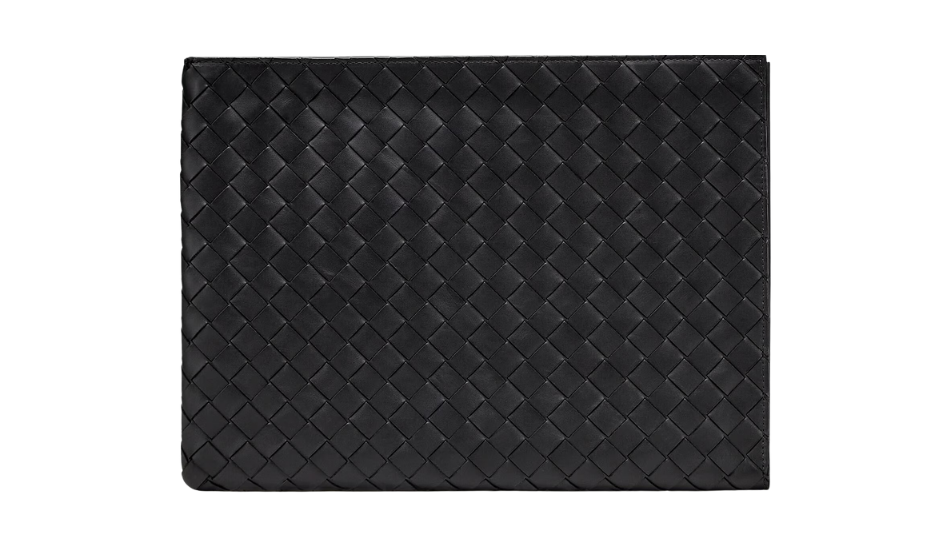 Intrecciato Half Zipped Pouch