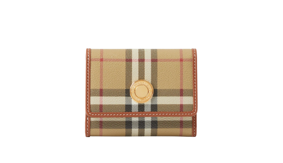 Small Check Folding Wallet