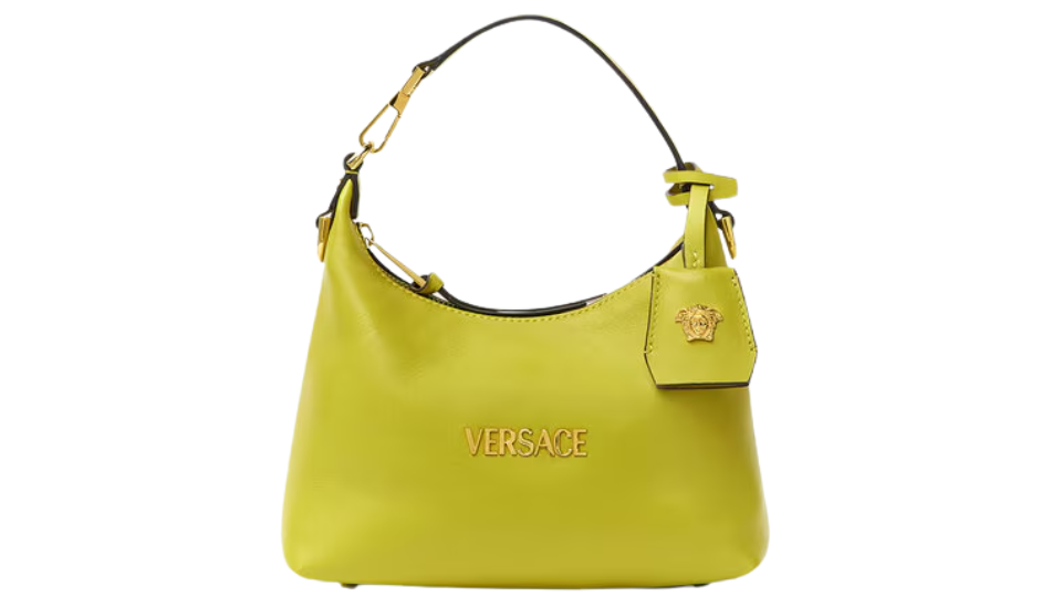 Versace Tag Hobo Handbag