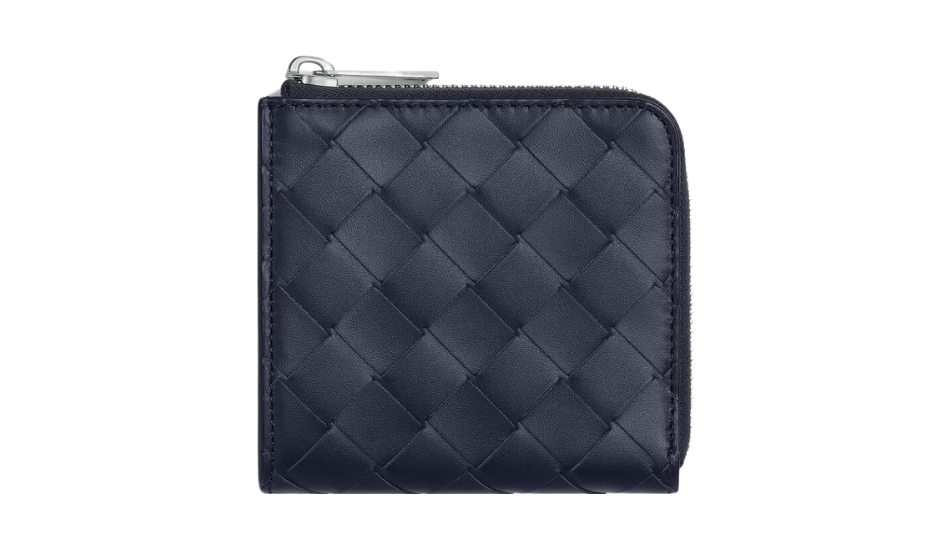 Intrecciato Square Zip Around Wallet