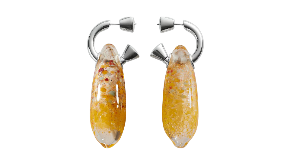 Ellipse Large Glass Earrings