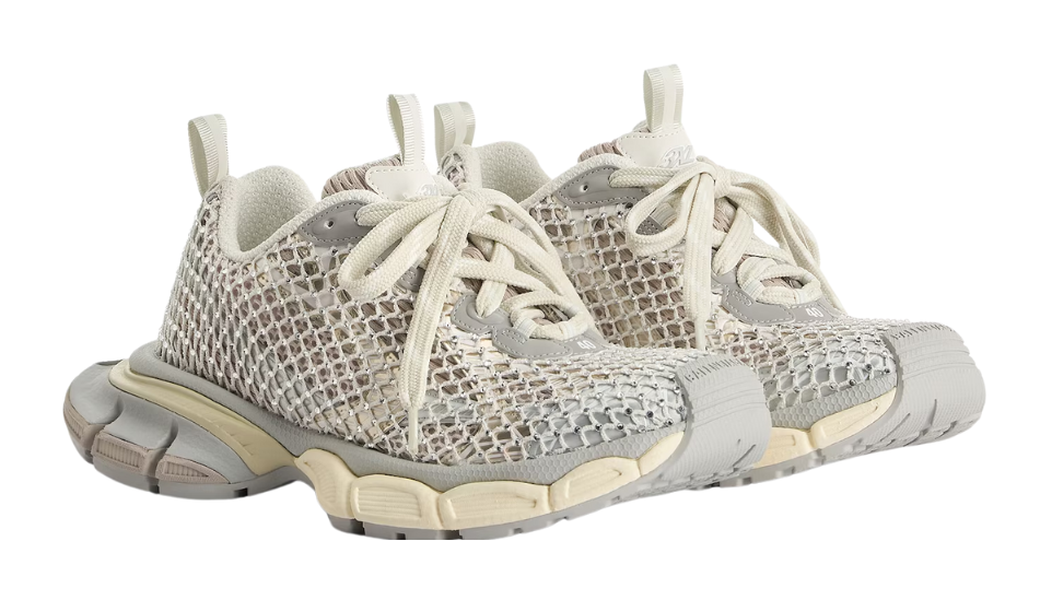 Women's 3xl Fishnet Sneaker in Eggshell