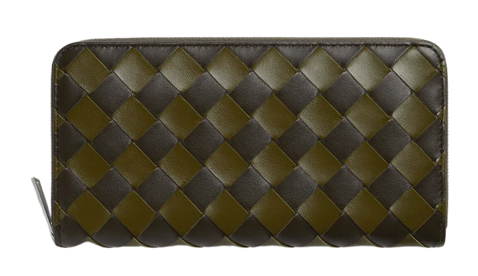 Intrecciato Zip Around Wallet
