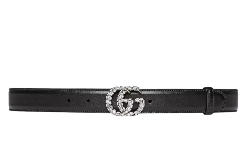 GG Marmont thin belt with crystals