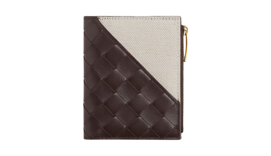 Intrecciato Diagonal Small Bi-Fold Wallet