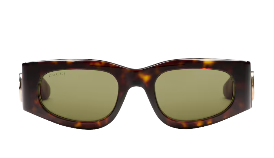 Rectangular frame sunglasses