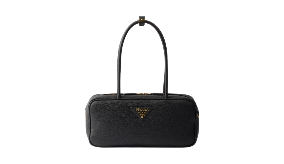 Medium leather top-handle bag