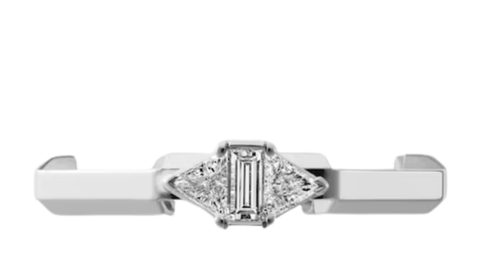Gucci Link to Love baguette diamond ring
