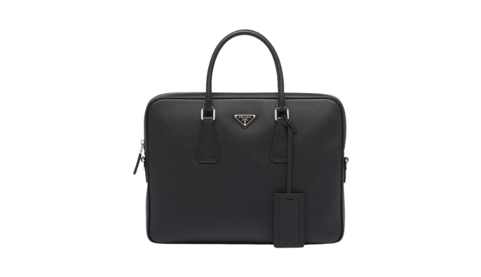 Saffiano Leather Work Bag