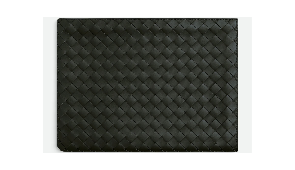 Intrecciato Half Zipped Pouch