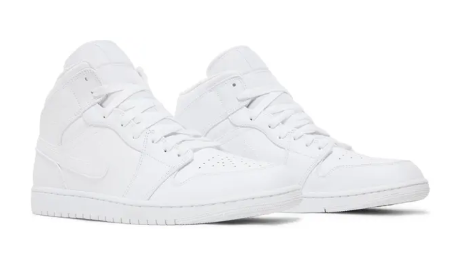 Air Jordan 1 Mid 'Triple White'