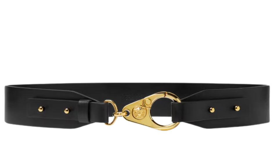 La Medusa Leather Belt 4 cm