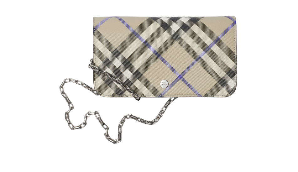 Check Chain Strap Wallet
