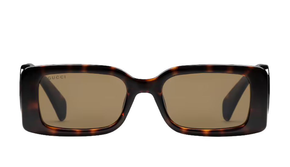 Rectangular frame sunglasses