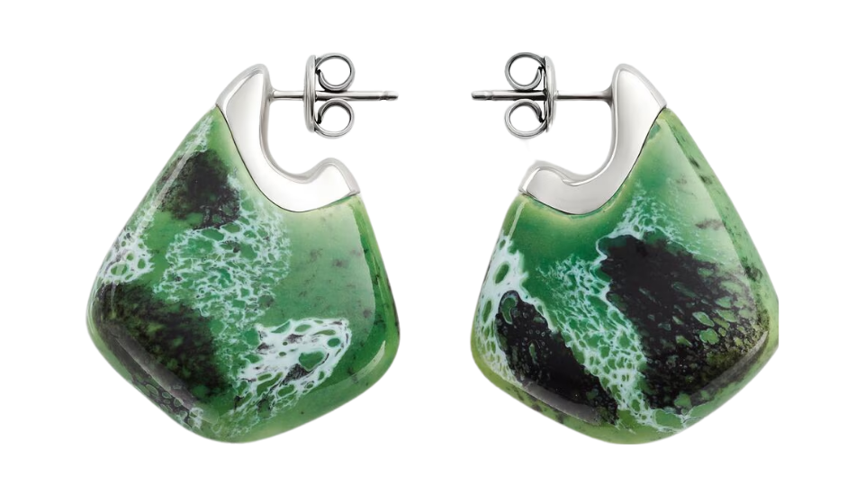 Small Fin Ceramic Earrings