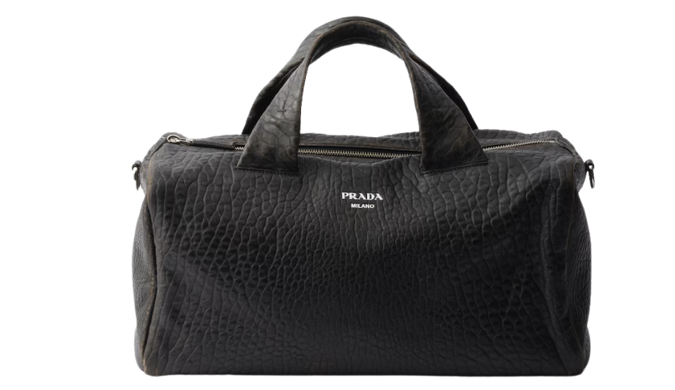 Nappa leather duffle bag