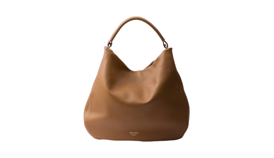 Large leather shoulder bag