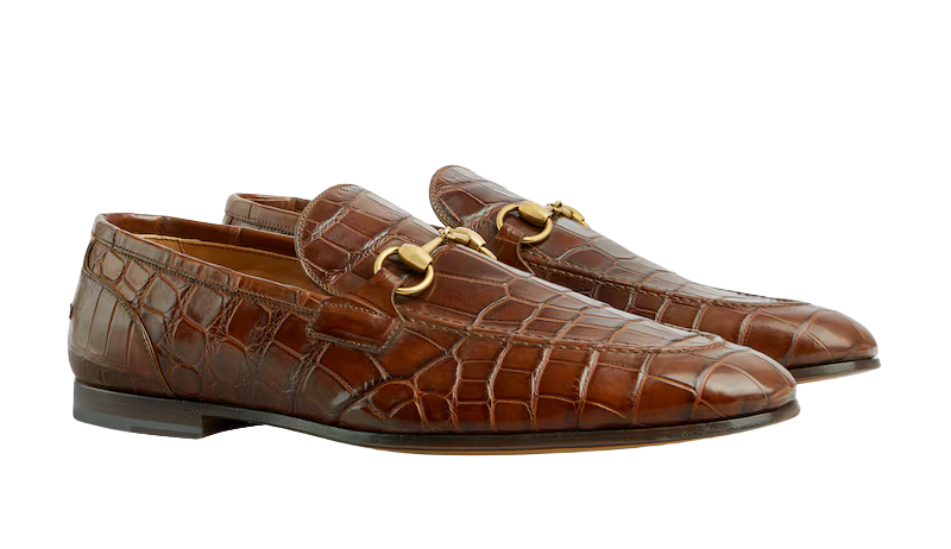 Men's Gucci Jordaan crocodile loafer