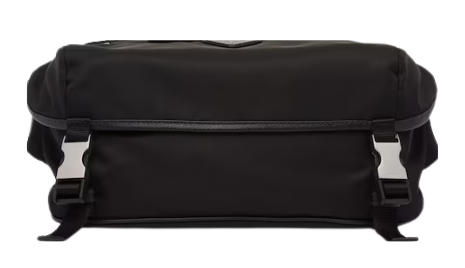 Re-Nylon and Saffiano leather shoulder bag