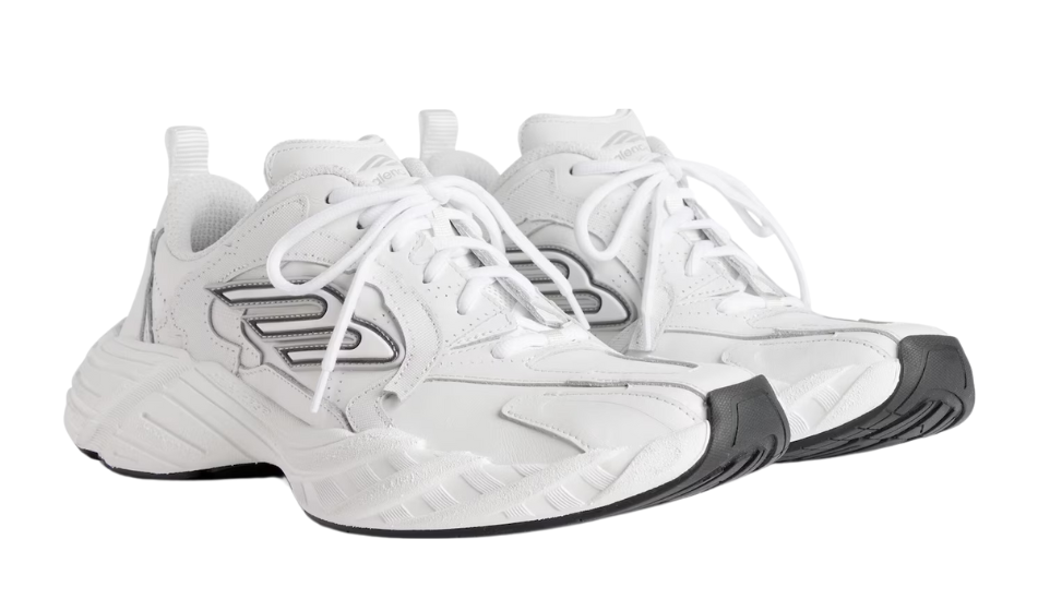 Women's Monday Shoe in White/black/grey