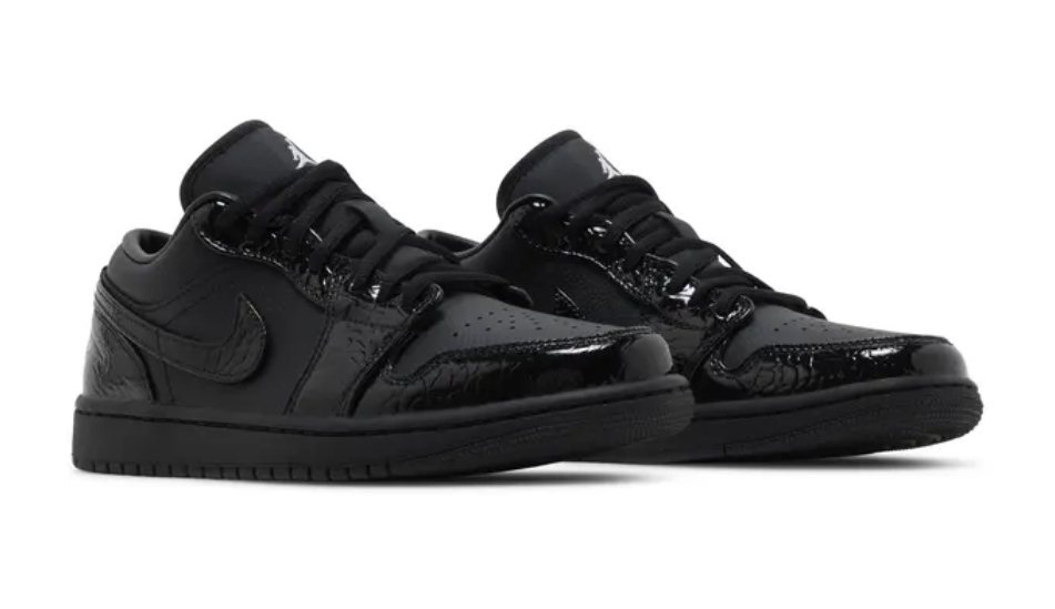 Wmns Air Jordan 1 Low SE 'Black Croc'