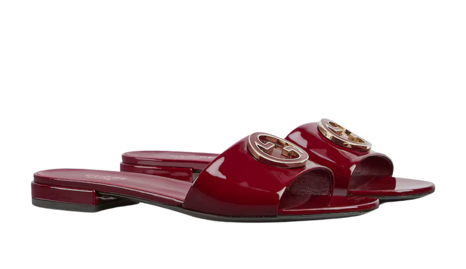 Women's Round Interlocking G sandal