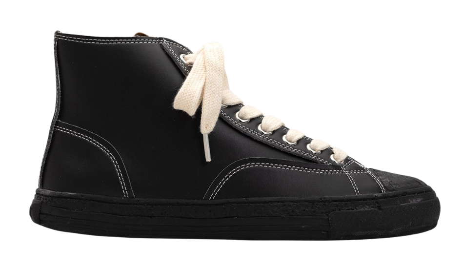 PAST Sole Synthetic Leather High-top Sneaker