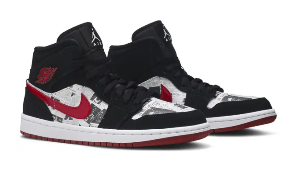 Air Jordan 1 Mid SE 'Newspaper Air Times'