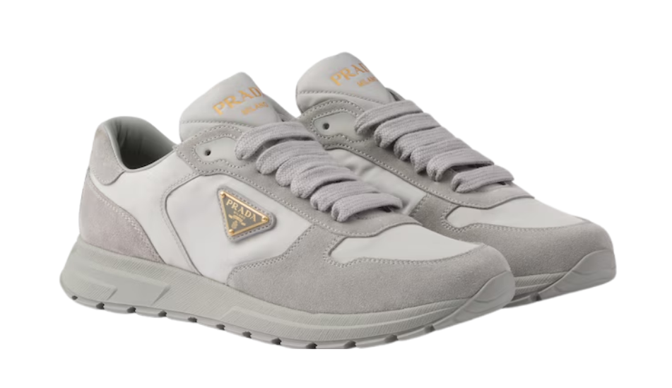 Prax 2.0 Re-Nylon and suede sneakers