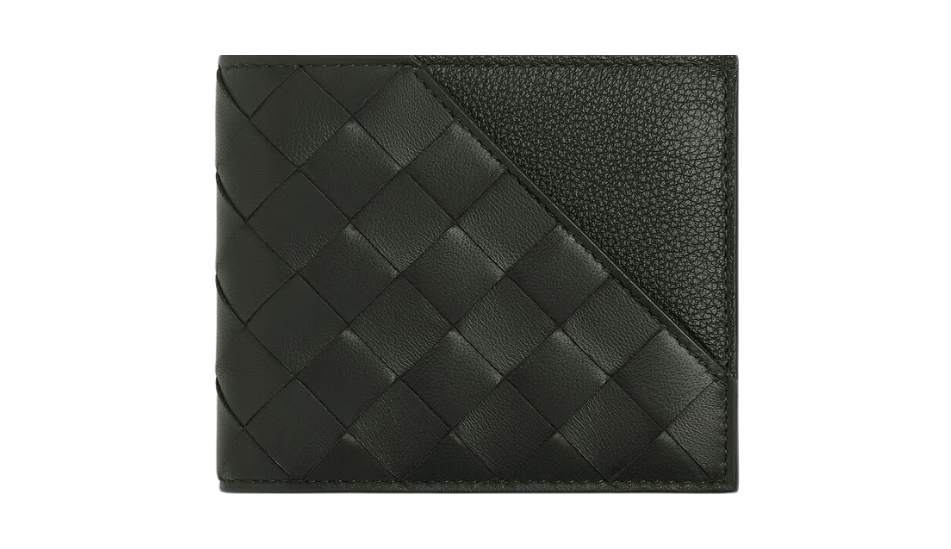 Intrecciato Diagonal Bi-Fold Wallet With Coin Purse