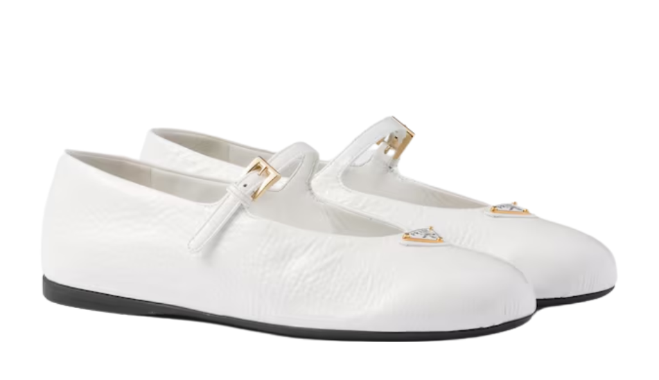 Naplak patent leather ballerinas