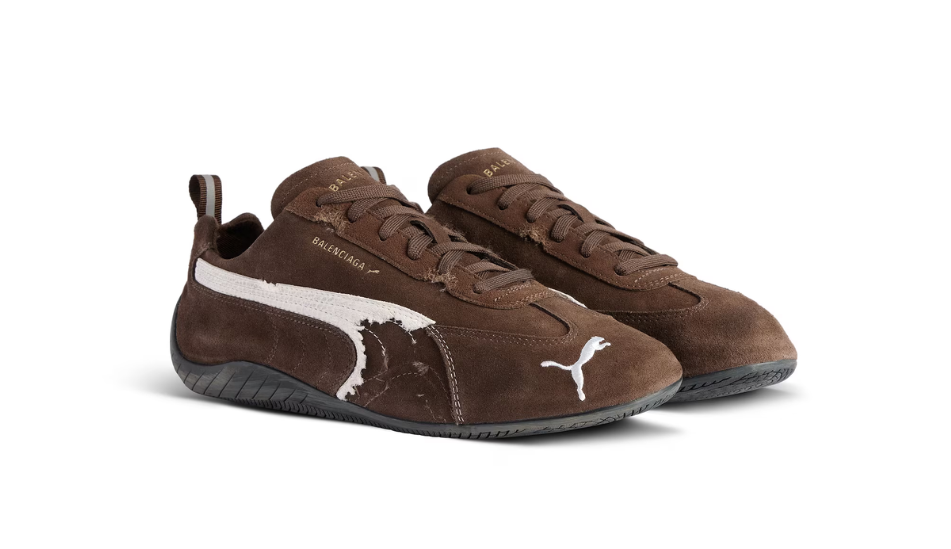 Balenciaga x Speedcat Suede 'Brown White