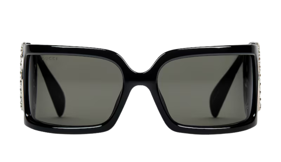 Rectangular frame sunglasses