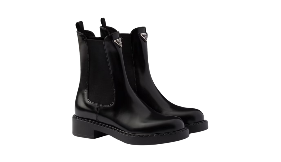 Brushed leather Chelsea boots