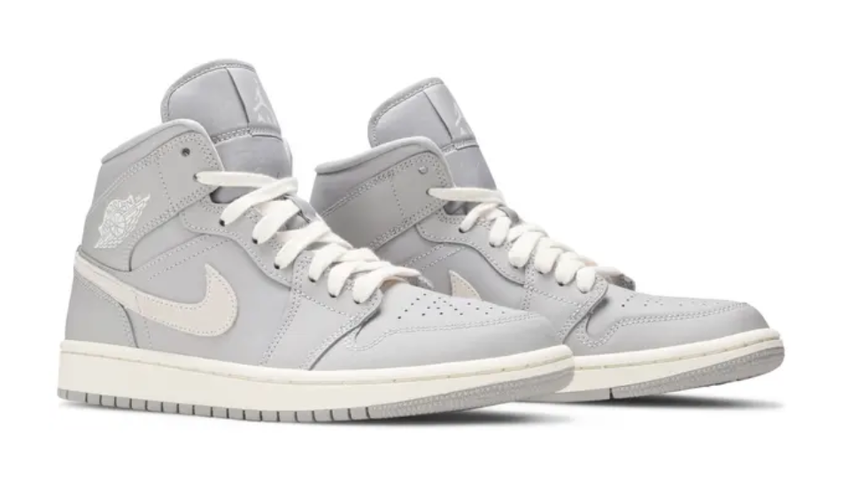 Wmns Air Jordan 1 Mid 'Grey Light Bone'