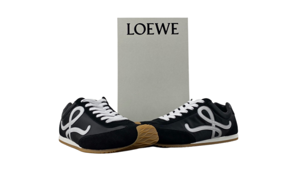 Ballet Runner 2.0 in nylon and calfskin