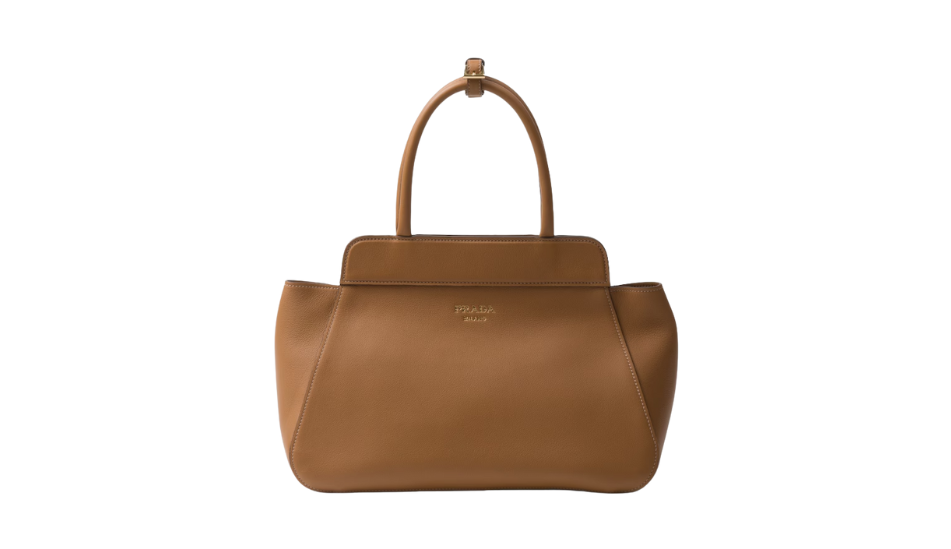 Medium leather tote bag