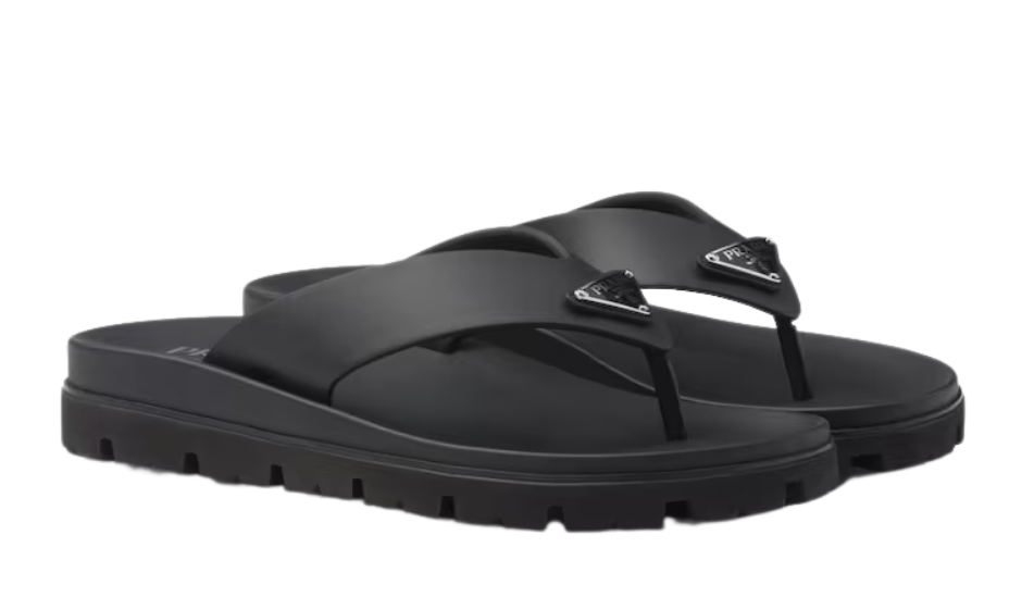 Rubber thong sandals
