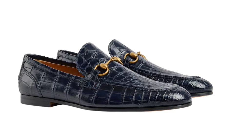 Men's Gucci Jordaan crocodile loafer