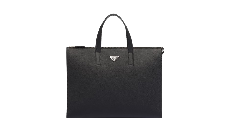 Saffiano leather tote