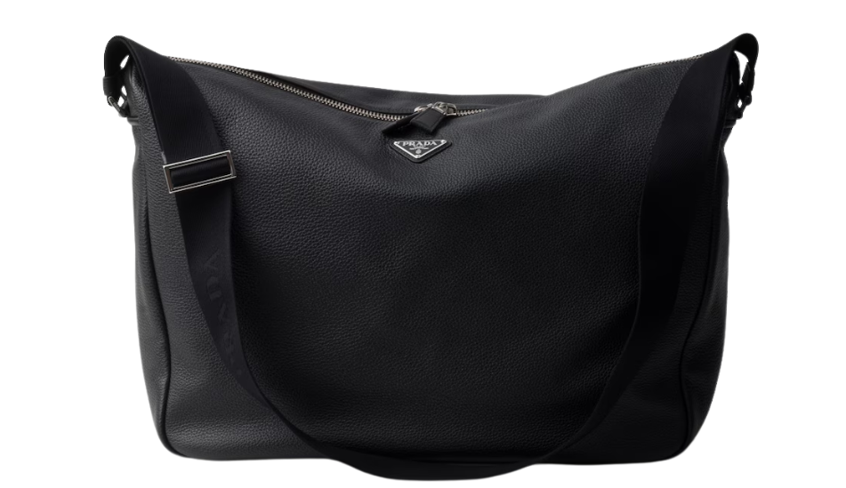 Large leather shoulder bag