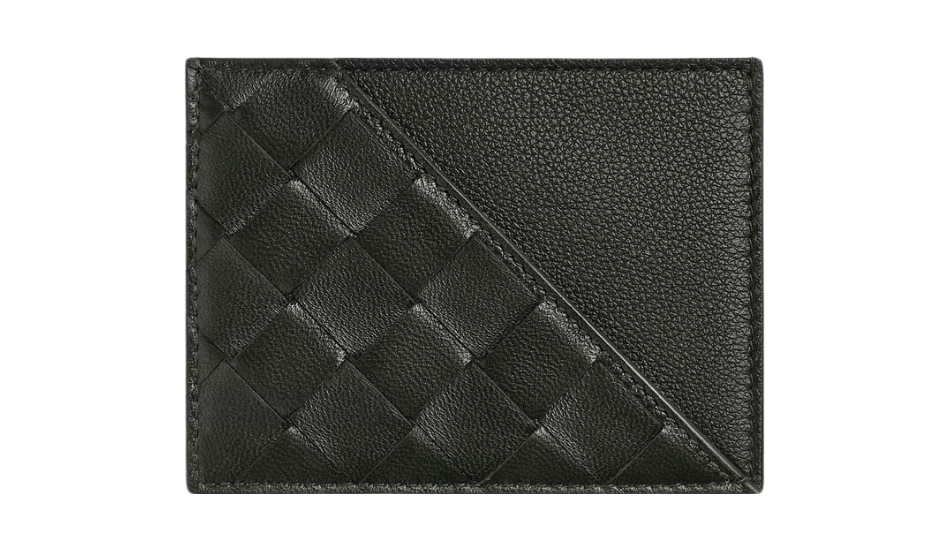 Intrecciato Diagonal Credit Card Case