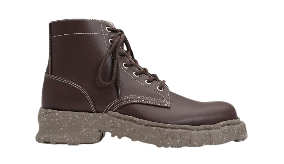 Vintage-like Sole Synthetic Leather Boots